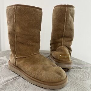 UGG Koolaburra Womens Size 7W Chestnut Koola Suede Boot Winter Pull On Comfort